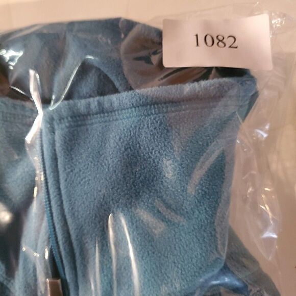 Lands End Vest Womens Medium Blue Fleece Full Zip - Picture 7 of 7